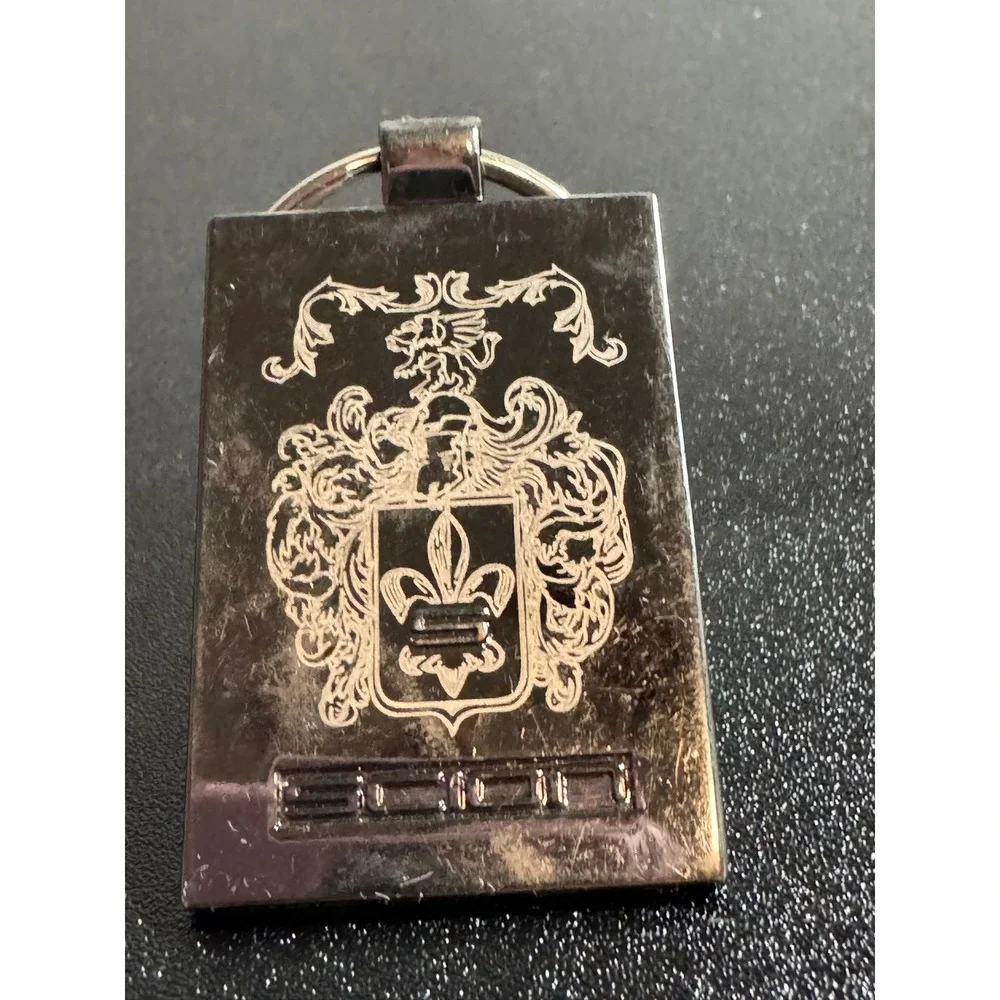 Scion Crest‎ Emblem Metal Keychain Fob Ring Silver Tone